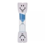 2 Minutes Smiling Face The Hourglass for Kids Toothbrush Timer Sand Clock, blue sand